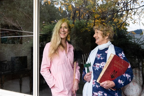 A photo of Jane Cornwell and her mother Olivia. Image credit: Hilary Walker