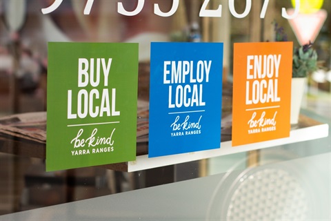 Buy, Employ, Enjoy Window Decal