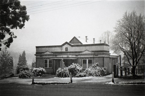 The Monbulk Mechanic's Institute in the Snow (1951)