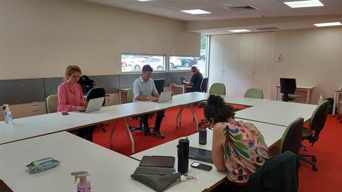 People working at desks in Monbulk