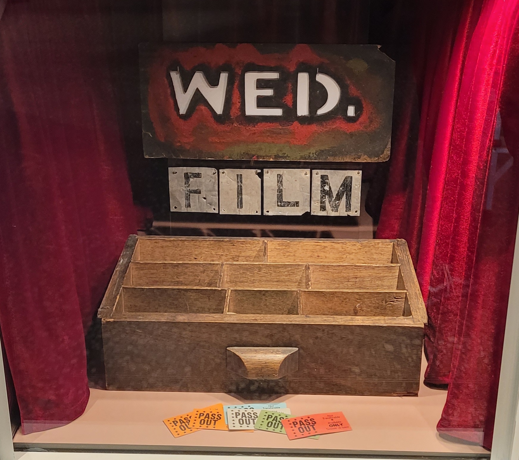 A ticket box with 