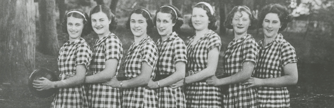 The 1937 Monbulk Ladies Basketball team