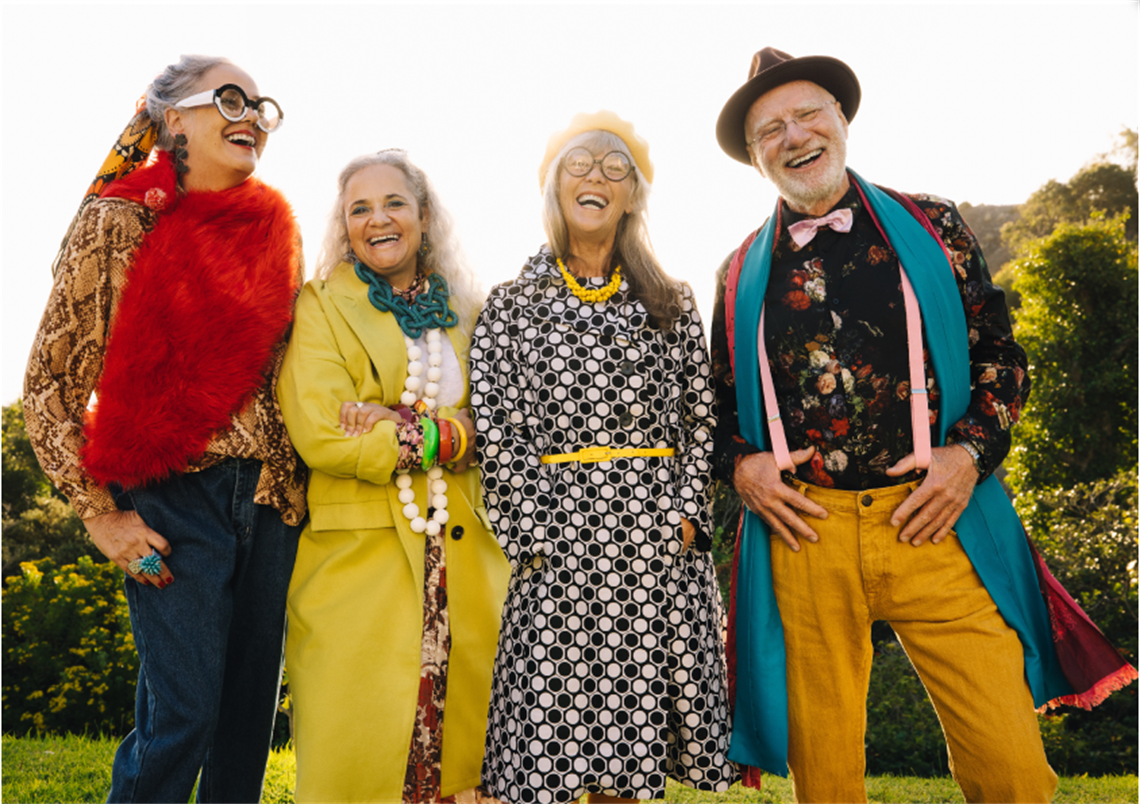Group of our Over 50's ready to attend an event