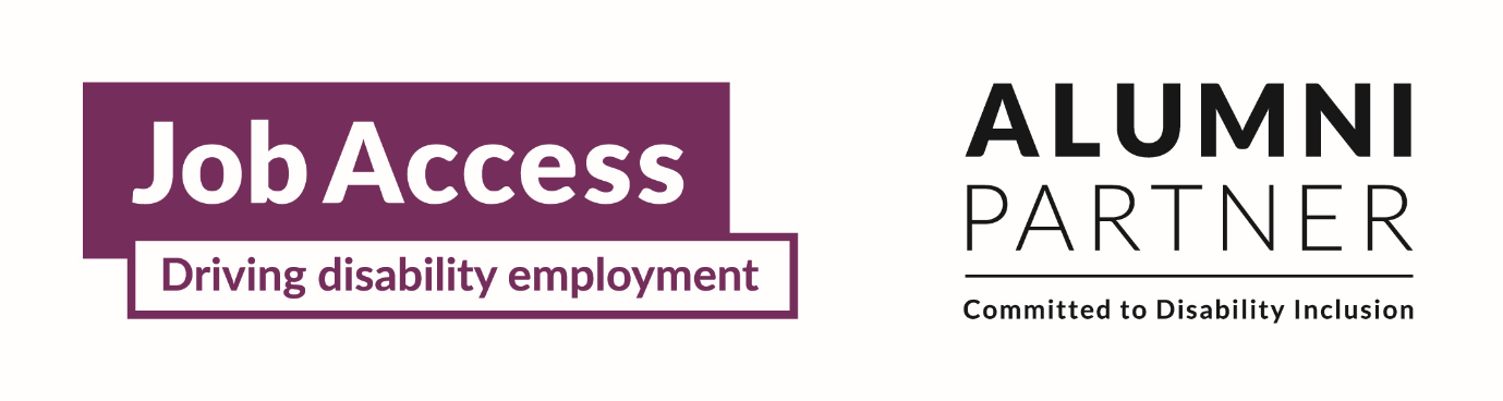 Logos of Job Access and Alumni Partner