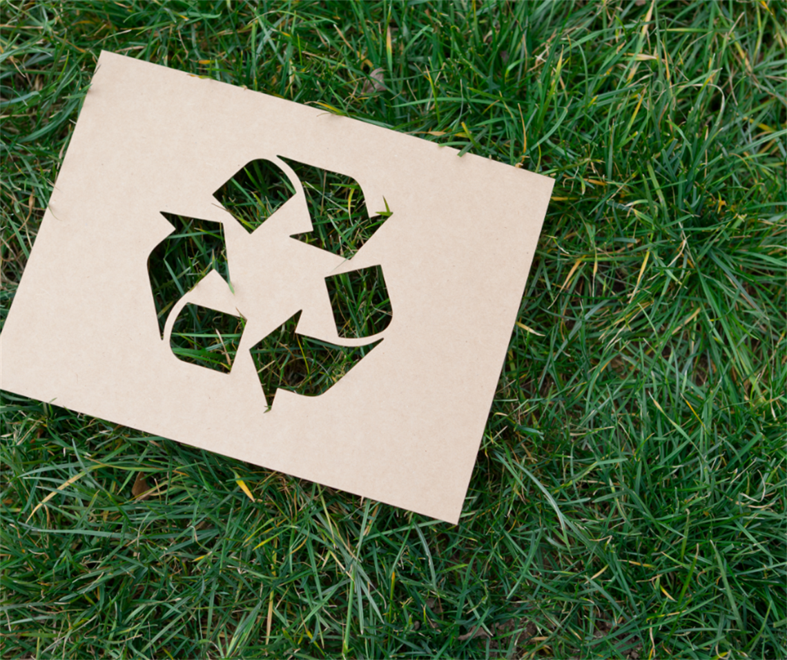 a recycled sign
