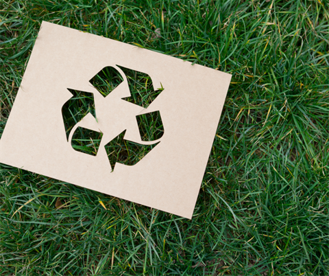 a recycled sign