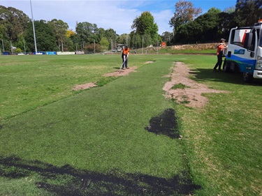 Upwey Reserve Sports Field Seasonal change over