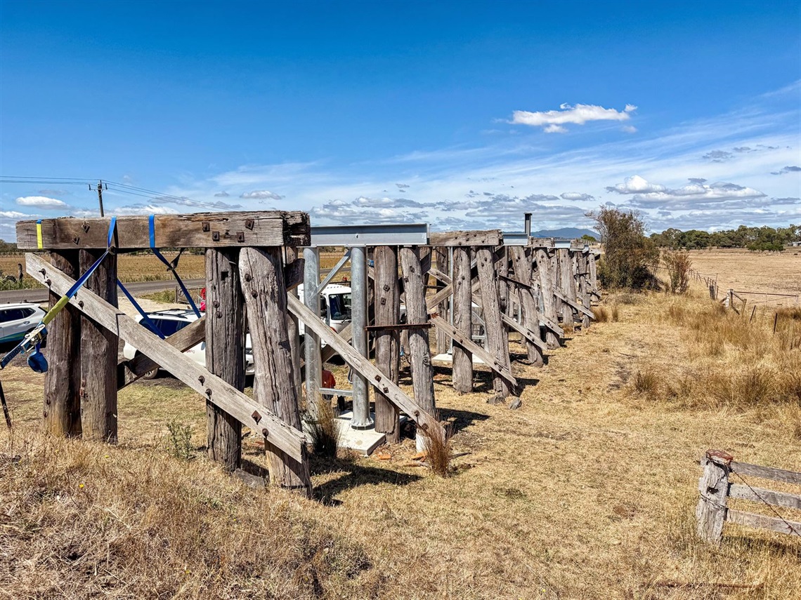 A bridge that will become part of the Yarra Valley Trail.