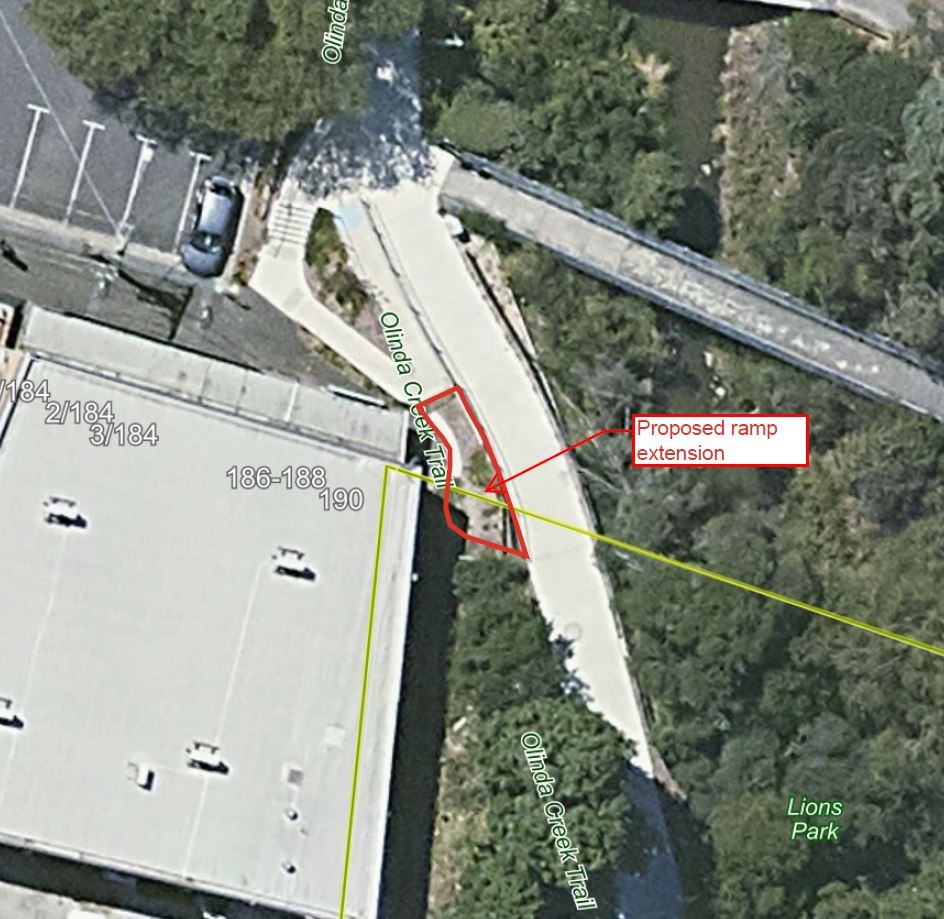Ramp extension in Lilydale.JPG