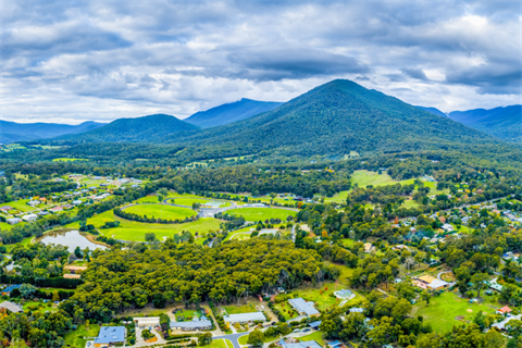 Aerial pic of Healesville