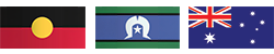 Aborigial, Torres Strait Islander, Australian Flags
